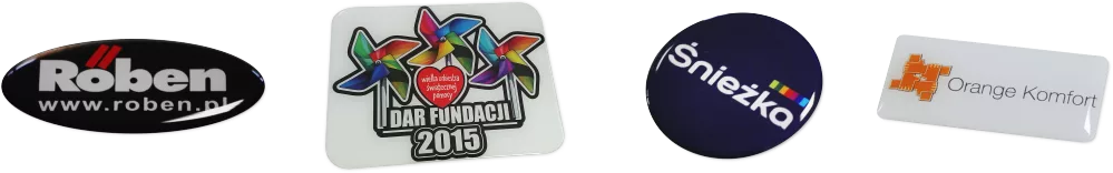 naklejki 3d z logo