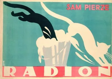 (przykładowy plakat z PRLu. Autor Tadeusz Gronowski)