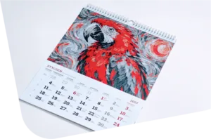 

Kalendarz spiralowany na ścianę (A3/A4) z białą spiralą i zawieszką, dostępny już od 1 sztuki.


